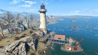 Fallout 4  Next Gen Restart  Kingsport Lighthouse  Settlement Tour  No Commentary [upl. by Nee122]