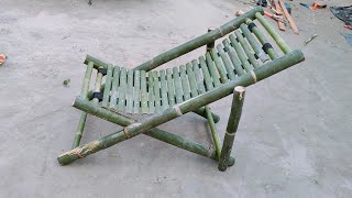 Amazing Bamboo craft How to make Bamboo easy chair Indian artist [upl. by Meedan]