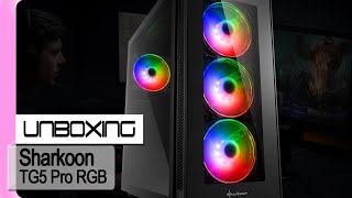 Wir packen das TG5 Pro RGB Gehäuse von Sharkoon aus ★ MG Unboxing ★ HD ★ German  Deutsch [upl. by Avuha]