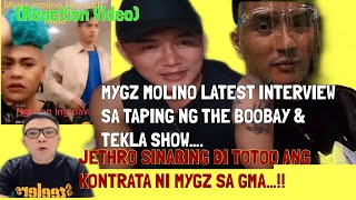 MYGZ MOLINO LATEST INTERVIEW SA THE BOOBAY amp TEKLA SHOW JETHRO SINABING D TOTOO ANG KONTRATA SA GMA [upl. by Demy]