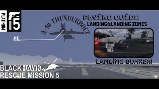 Roblox  Blackhawk Rescue Mission 5 A10Thunderboldt II Beginnders Guide Landing Bunker Tutorial [upl. by Waldon]