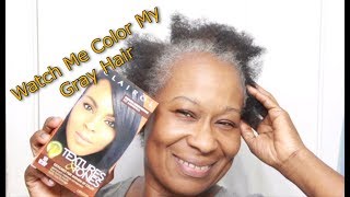 Coloring My Hair With  Clairol Texture amp Tones  1B [upl. by Solnit]