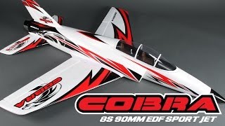 HobbyKing Product Video  Cobra 90mm 8s EDF Sports Jet [upl. by Nickles]