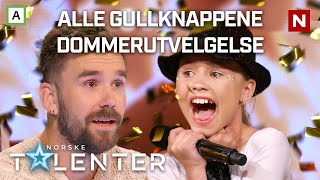 Alle gullknappene fra dommerutvelgelsen  Dommerutvelgelse  Norske talenter [upl. by Shirlee]