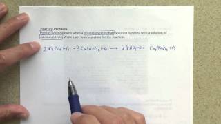 General Chemistry I  Precipitation Reactions and Net Ionic Equations [upl. by Asillem]