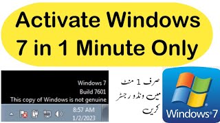 How to Activate windows 7 Officially Method without any third software simple method [upl. by Ynnod446]