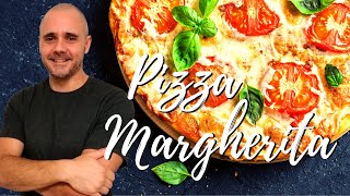 Receita original da PIZZA MARGHERITA como se como faz na ITÁLIA [upl. by Akirahs]