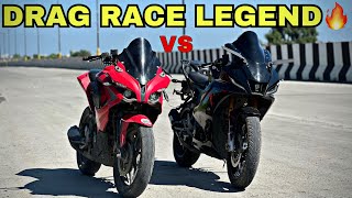 Drag Race RS 200 vs R15M🔥 SC project Exhaust sound note  baap bapp hota h [upl. by Ramoj]