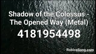 Shadow Of The Colossus  The Opened Way Metal ID [upl. by Anyel]