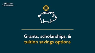 Walden University  Financial Assistance Options [upl. by Ainnat]