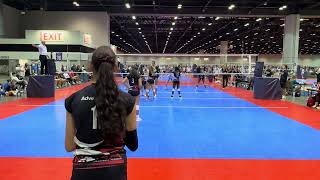 2024 ASICS Volleyball Challenge Lake Nona Willie vs New WaveS 15 Brandy25221st set New Wave win [upl. by Vadim]