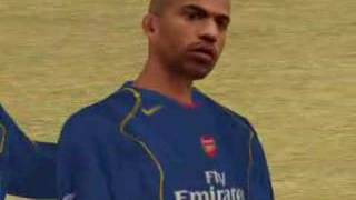 Thierry Henrys celebration animation in FIFA 07 [upl. by Kcirneh917]