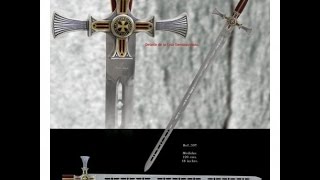 Damascus Templar Knight Sword by Marto Toledo [upl. by Yran]