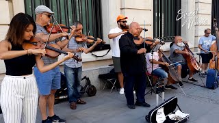 AMAZING String Orchestra！Antonio Vivaldis Winter（The Four Seasons），Madrid Spain【Street Music】 [upl. by Nev229]