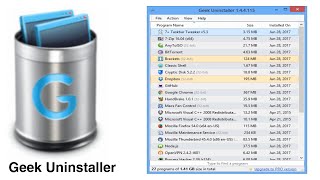 Geek Uninstaller EL MEJOR DESINSTALADOR GRATIS [upl. by Dihahs]