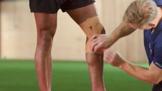 Elastoplast How to strap and support the knee [upl. by Carroll]