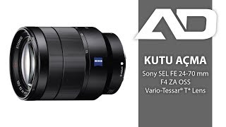 Sony SEL FE 2470 mm F4 ZA OSS VarioTessar® T Lens Kutu Açma [upl. by Eltsirk]