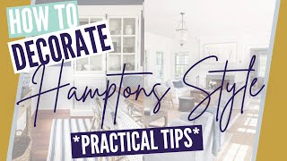 HOW TO Decorate HAMPTONS Style  Top 5 ESSENTIAL Tips To Get The Look NOW [upl. by Radmen]