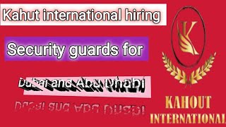 security guards walkinterview for Dubai and Abu Dhabi UAE [upl. by Nihhi508]