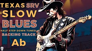 CRIMINAL SLOW BLUES Texas SRV style backing track in Ab [upl. by Maddeu995]