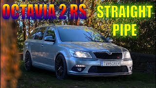 OCTAVIA 2 RS 20TDI STRAIGHT PIPE [upl. by Ennasor]