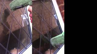 Cleaning Leaded Windows With A Glass Cloth [upl. by Petit]