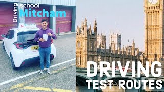 Mitcham Driving Test Route towards Purley Way from Roundabout Detailed Lesson [upl. by Retxab]