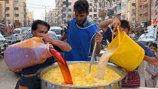 Amazing Mango Juice  Refreshing Summer Street Drink Ice Mango Milkshake Making Karachi Street Food [upl. by Aklam961]