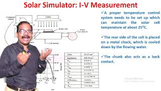 SPVT 2 UNIT 1 L6 SOLAR SIMULATOR amp QUANTUM EFFICIENCY [upl. by Langille]