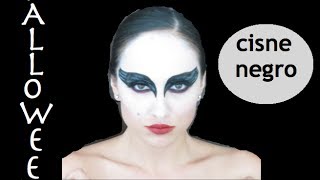 MAQUILLAJE CISNE NEGRO HALLOWEEN [upl. by Eugene]