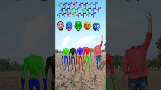 green purple red amp black sirenman vs Me Correct head Matching New game Magical funny video viral [upl. by Krishna240]