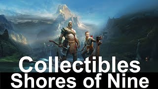 God of War Shores of Nine Collectibles Walkthrough [upl. by Orutra]