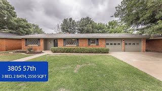 Home For Sale 3805 57th St Lubbock TX 79413 [upl. by Dasie]