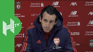 Unai Emery  Ozil substitution decided before game  Liverpool 55 Arsenal 54 pens [upl. by Eelir]