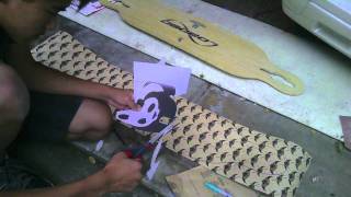 How to Make a Custom Longboard Grip Tape [upl. by Aniahs973]