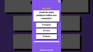 quotQuiz De Vocabulario Emocionesquot [upl. by Adieren]