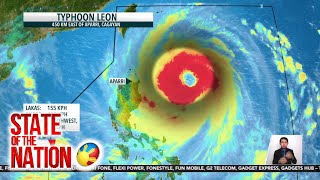 Typhoon Leon continues to strengthen as it hits the Philippine Sea  SONA [upl. by Erickson714]