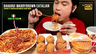 NEW Marrybrown Eatalian Spaghetti Bolognese Mukbang Malaysia [upl. by Belsky]