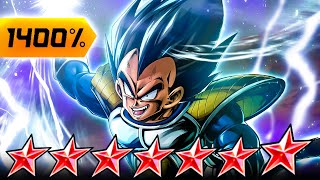 Dragon Ball Legends ZENKAI 7 1400 14 STAR LF GREAT APE VEGETA BEST ZENKAI OF 2023 [upl. by Beret]