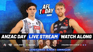 Essendon vs Collingwood Live Stream ANZAC Day Watch Along  AFL Today [upl. by Giffy]