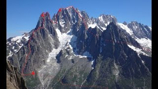 Flammes De Pierre Les Drus Sans Nom Aiguille Verte Traverse [upl. by Elades]