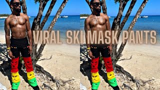 HOW TO MAKE VIRAL SKI MASK PANTS  DIY [upl. by Girvin]