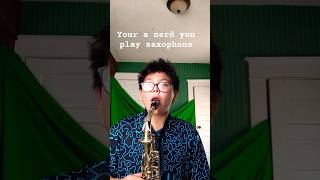 Saxophones mimic human voices and we play harmony so 👋 [upl. by Yentuoc]