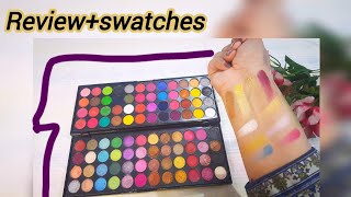 Eyeshadow palette ReviewSwatches  Glamouros face 4848 eye shadow palette review  glowupwithme [upl. by Skricki]