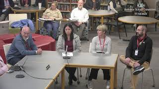 Holliston School Committee  November 14 2024 [upl. by Dnaltroc]