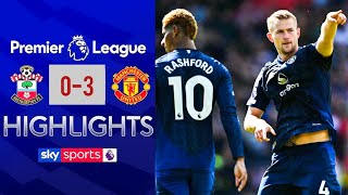 Southampton vs Manchester United 02 Highlights  Premier League  De Ligt Goal Rashford Goal [upl. by Joan]