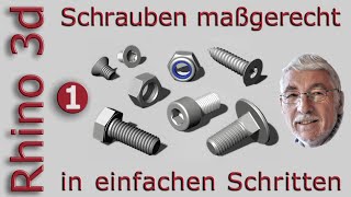 Schrauben maßgerecht zeichnen [upl. by Adym725]