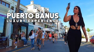 Puerto Banus Marbella Spain Luxury Experience October 2023 Update Costa del Sol  Málaga 4K [upl. by Rukna]