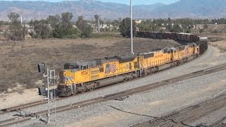 Railfanning Pepper Ave San Bernardino Station Cajon Junction amp Ontario Amtrak Station 111714 [upl. by Bone959]