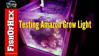 Testing Amazon LED Grow Light Over Refugium With PAR Readings [upl. by Grussing570]